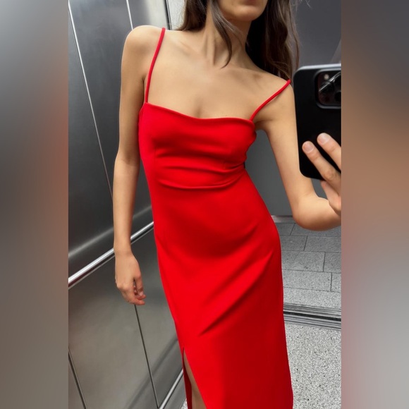 STRAPPY CREPE DRESS - Picture 2 of 3